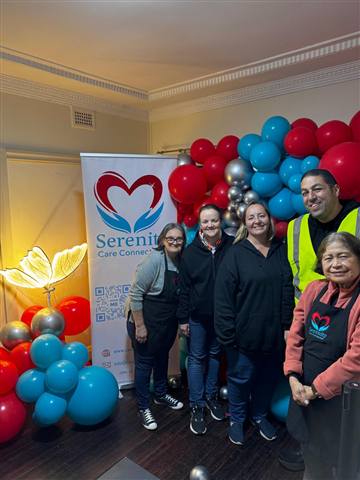 Serenity Care Connection volunteer team at a community event